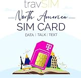 travSIM USA SIM Karte (T-Mobile SIM Karte) Gültig für 30 Tage - 50GB 3G 4G LTE Mobile Daten - Vereinigte Staaten T-Mobile US SIM Karte (Funktioniert auch in Kanada & Mexiko, 5GB Kombiniert)