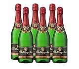 Rotkäppchen Sekt Flaschengärung Spätburgunder Rosé trocken 6 x 0,75l - Premiumsekt deutscher Weine – für besondere Momente/Weihnachten/ Geburtstage/ zum Anstoßen/ als Mitbring