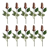 Sport Leder Rose Simulationen Blumenparty-Abschluss-Geschenke Blumenstrauß Kunstpflanzen (C, One Size)