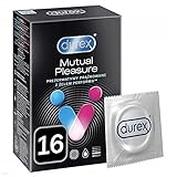 Durex Mutual Pleasure Kondome - für einen gemeinsamen Höhepunkt, 1er Pack (1 x 16 Stück)