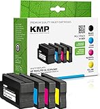 KMP Tintenpatronen Kompatibel mit HP 950/951 XL Multipack 3-Farbig und Schwarz für HP Officejet Pro 8100/8600/8610/8620