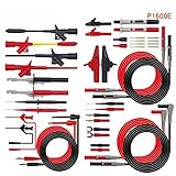 dheik Test Leads Kit. C/D/E/F-steckbare Multimeter-Sonden-Sonden-Test-Blei-Kit, Kits Automotive-Sonde-Set-IC-Testhaken-kompatibel (Color : P1600E)