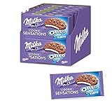 Milka Cookie Sensation Oreo 12 x 156g, Cookie mit Milka Schokoladenstücken & OREO Creme-Füllung