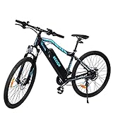 BEZIOR Elektrofahrrad 27.5' klappbares E-Citybike mit 48V 12.5Ah Lithium-Akku, 250W Heckmotor Hollandrad, E-Bike 25 km/h, Shimano-Übertragungssystem, Klettern: 35 °,B