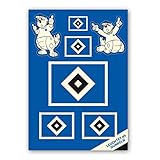Hamburger SV HSV Aufkleber-Set N