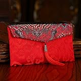 Chinesisches Hong Bao, 5 STK Rote Umschläge,chinesisches Neujahr Hong Bao Geschenk Glücksgeld Umschläge Hochzeit Rotes Paket Hochzeit Zubehör-A||10.5cm*19