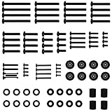 VESA Schrauben Set, Fernseher Schrauben, TV Wandhalterung Schrauben Set passt auf Fernseher bis zu 80 Zoll enthält Distanzhülsen M4 M5 M6 M8, TV Schrauben und Abstandshalter, 88pcs Vesa Schraub