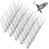 AOKKR Taubenabwehr*340cm-Edelstahl Vogelabwehr-Rostfreie Taubenabwehr Spikes ausreichend-Vogelschreck und Vogelschutz für Balkon Dach G