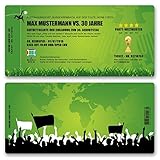 (10 x) Einladungskarten Geburtstag Fussball Kindergeburtstag Ticket Einladung