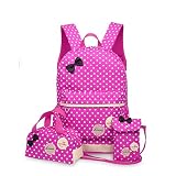 WSLCN BB0499-501, Damen Schultertasche, Pink - C-Rose - Größe: Polka 3p