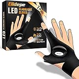 Geschenke Valentinstag für Männer, Elidepe Angelzubehör LED Handschuhe Männer Geschenke, Geburtstagsgeschenk für Männer, Vatertagsgeschenk, Coole Gadget Geschenke für Männer Angeln/ Camping/ R