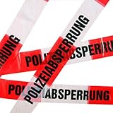 10 Meter Absperrband * POLIZEI * für Kindergeburtstag und Motto-Party // Absperrung Deko Dek