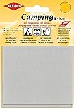 Kleiber + Co.GmbH Camping-Nylon-selbstklebend, Hellgrau, ca. 10 cm x 12 cm, 2