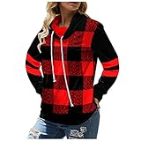 ZZENOR Damen Tartan Blazer Langarm Reverskragen Karierte Anzüge Jacken für Die Arbeit Büro Business Mantel Slim-Fit Blazer Jacke Strickjacke Open Front Cardig