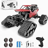 2 in 1 1:14 RC Car 2.4GHz 4WD Crawler Ferngesteuertes Auto Allrad Toy Geländewagenwith 2 Batteries Remote Control Off-Road Car for Outdoors,Electric Hobby Truck, Geschenk für Erw