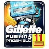 Gillette Fusion 5 ProShield Chill Rasierklingen mit Trimmerklinge für Präzision und Gleitbeschichtung, 11 Ersatzkling