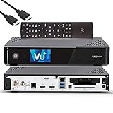VU+ UNO 4K SE - UHD HDR 1x DVB-S2 FBC Sat Twin Tuner E2 Linux Receiver, TV-Box, YouTube, Satellit Festplattenreceiver, CI + Kartenleser, Media Player, USB 3.0, inkl. EasyMouse HDMI-Kab
