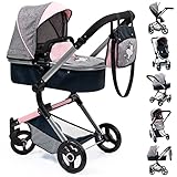 Bayer Design 18427AA Neo Vario Puppenwagen, grau, b