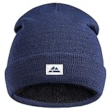 DANISH ENDURANCE Polar Fleece Recycled Polyester Beanie One Size Blue 1-Pack