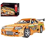 OSoMax Technik Super Sportauto Modell für Toyota Supra A80 - Happy Build YC-QC018 - Rennauto Model Kompatibel mit Lego Technic - 2225 T