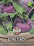 81108 Sperli Premium Kohlrabi Samen Blaro | Schossfest | Große Knollen | Nicht Holzig | Blauer Kohlrabi Saatg