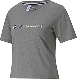 PUMA Formel 1 BMW Motorsport Damen T-Shirt Logo Medium Grey Heather, XL