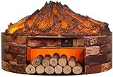 Elektronischer Dekorativer Realistischer Dynamischer Flammeneffekt-Raumheizer Mit Holzbrenner-Flamme 80X52Cm schmück