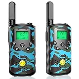 Walkie Talkies für Kinder Funkgeräte 4 KM Reichweite 8 Kanäle mit Hintergrundbeleuchteter LCD-Taschenlampe, Kinder Walki Talki für 6 7 8 9 10 11 12 Jahre Junge Madchen Geschenk