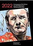 Unvergessene Rennfahrer aus dem Motorsport, 12 Portrait-Gemälde (Wandkalender 2022 DIN A2 hoch)
