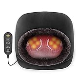 Snailax Elektrisch Shiatsu Fußmassagegerät mit Wärmefunktion, 2-in-1 Kneading Fussmassage oder Rückenmassagegerät mit Abnehmbare Oberfläche, Massagegeräte für Füße und Körper Zuhause Bü