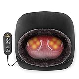 Snailax Elektrisch Shiatsu Fußmassagegerät mit Wärmefunktion, 2-in-1 Kneading Fussmassage oder Rückenmassagegerät mit Abnehmbare Oberfläche, Massagegeräte für Füße und Körper Zuhause Bü