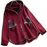 XPDD Wintermantel Damen Übergangsjacke Herbst Winter Outdoormäntel Angenehm Longpullover Warm Langen Teddy Mäntel Softshelljacken Funktionsjacke Winddicht Windjacken Fleecemantel Kapuzenp