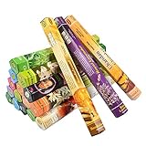 Ganmek Räucherstäbchen Räucherwerk Meditation Weihrauch Holy Smokes 6 Stück Different Fragrance Weihrauch Räucherstäbchen für Meditation und Entspannung Duft Zufällig