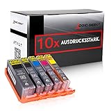 10 Logic-Seek Tintenpatronen kompatibel mit Canon PGI-570 CLI-571 XL für Pixma MG5750 MG6850 TS5050 S