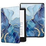 Fintie Hülle für 6,8' Kindle Paperwhite 11. Generation - 2021 und Kindle Paperwhite Signature Edition - Die dünnste und leichteste Schutzhülle Tasche mit Auto Sleep/Wake, Marmor B