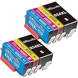 Gilimedia 934XL 935XL Ersatz für HP 934XL 935XL 934 935 XL Multipack patronen kompatibel mit HP Officejet Pro 6830 6230 6820 Druckerpatronen (2 Schwarz, 2 Cyan, 2 Magenta, 2 Gelb)