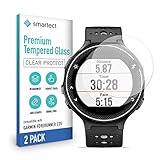 smartect Schutzglas kompatibel mit Garmin Forerunner 235 [2 Stück] - Tempered Glass mit 9H Härte - Blasenfreie Schutzfolie - Anti-Kratzer Display