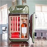 YTZW My Cave My Rules Can Bar Set,Christmas Jerry Can Bar,Portable Camping Picnic Bar Cabinet Creative Cabinet,Gas Can Bar Whiskey Bar,Gifts for Husbands, Fathers, Men (Green)