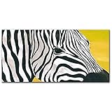 Premium Wandbild auf Leinwand Kunstdruck Schwarzweißes Tier Zebra 40x80cm Art Prints Wall Pictures, Schule zu Hause Decoration Weihnachtsgeschenk