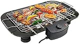 Elektrischer BBQ-Grill im Freien mit Non-Stick-BBQ-Grillgitter-tragbarer elektrischer Grill-Innen- und Griddel-heiße Platte mit eingebautem Tropfablage einfach sauber wiederverwendb