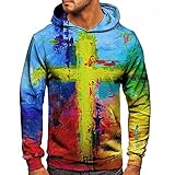 Asija Hoodie Herren Oversize Kapuzenpullover Herren Reißverschluss Basic Sweatjacke Pullover Kapuzenjacke 5d Drucken Sweatshirt Mit Kapuze Zip Basic Einfarbig Freizeit Farbblock Sw