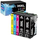 WorkInk 35XL Druckerpatronen Kompatibel für epson druckerpatronen 35, Epson WF 4720 Druckerpatronen, Epson WF 4725 Druckerpatronen, für Epson Workforce Pro WF-4720 WF-4725 WF-4730 WF-4740