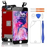 Yodoit Display für iPhone 6s Plus LCD Bildschirm Ersatz Schwarz reparaturset, Digitizer Montage Glas Touchscreen Reparatur Ersatzbildschirm + Werkzeug