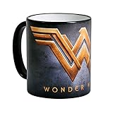 Elbenwald Wonder Woman Tasse Filmlogo Symbol Rundumdruck Keramik 320 ml g