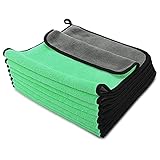Autowaschetuch. 30x30/40/6 0cm Autowaschmittel Mikrofasertuch, Auto Reinigungstuch, Hemming Car Care Tuch Detaillierung Autowäsche Grüne Handtuch (Color : 30x60x10pcs)