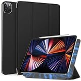 Arktis iPad Pro Hülle, magnetisches Smart Case kompatibel mit iPad Pro 12,9' (2021) [Sleep & Wake-Up-Funktion] Schutzhülle Smart Cover Case schw