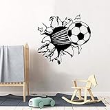 Niedliche Hochgeschwindigkeits-Fußballküche Wandaufkleber Tapete für Wohnzimmer Kinderzimmer Art Decor Tapete Wandaufkleber A2 43x46