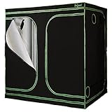 Zelsius Growzelt 'MyHomeGrow' Grow tent | Indoor Growbox | schwarz grün | Growroom Growschrank Darkroom Pflanzenzelt Gewächshaus Zuchtzelt (240 x 120 x 200 cm)