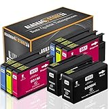 Alaskaprint 8X Druckerpatronen Komp. für HP 950 XL 950XL 951XL 951 XL Multipack für Officejet Pro 8600 8610 8620 8100 8615 8625 251dw 276dw e-All-in-O