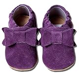 HOBEA-Germany Krabbelschuhe Uni 24/25 (24-30 Mon), Schleife lila W
